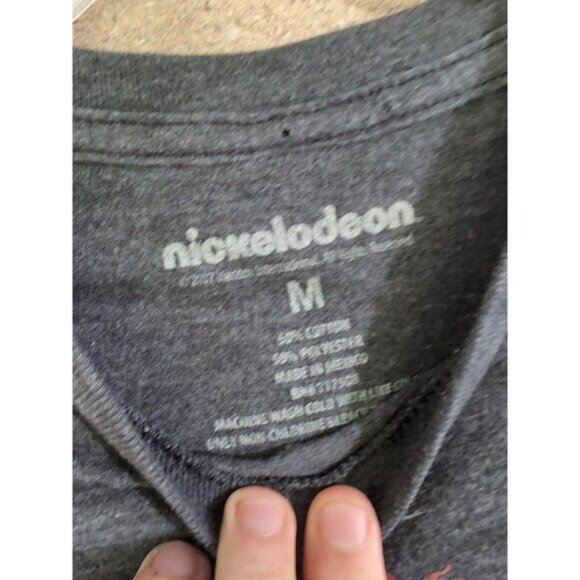 Grey Nickelodeon T-Shirt Rugrats Ren Stimpy T-Shirt Size: Medium - Picture 3 of 3